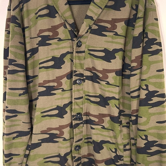 Univibe Military Army Camo Women’s Size XL Green & Black Zip Up Jacket Blazer - Picture 5 of 14